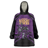 Custom Caribbean Cricket Trinidad and Tobago Cricket Wearable Blanket Hoodie TKR Champions 2025 Purple Edition - Wonder Print Shop