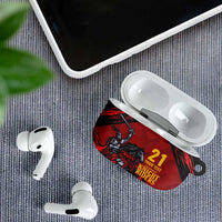Custom Caribbean Cricket Trinidad and Tobago Cricket AirPods Case TKR Champions 2025 Red Edition - Wonder Print Shop