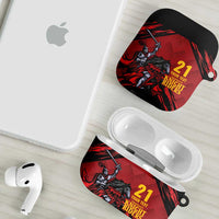 Custom Caribbean Cricket Trinidad and Tobago Cricket AirPods Case TKR Champions 2025 Red Edition - Wonder Print Shop