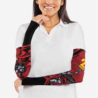 Custom Caribbean Cricket Trinidad and Tobago Cricket Arm Sleeves TKR Champions 2025 Red Edition - Wonder Print Shop