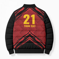 Custom Caribbean Cricket Trinidad and Tobago Cricket Bomber Puffer Jacket TKR Champions 2025 Red Edition - Wonder Print Shop