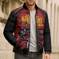 Custom Caribbean Cricket Trinidad and Tobago Cricket Bomber Puffer Jacket TKR Champions 2025 Red Edition - Wonder Print Shop