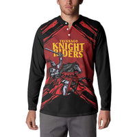 Custom Caribbean Cricket Trinidad and Tobago Cricket Button Sweatshirt TKR Champions 2025 Red Edition - Wonder Print Shop