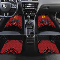 Custom Caribbean Cricket Trinidad and Tobago Cricket Car Mats TKR Champions 2025 Red Edition - Wonder Print Shop