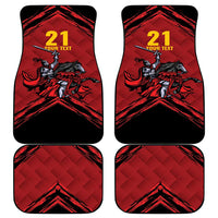 Custom Caribbean Cricket Trinidad and Tobago Cricket Car Mats TKR Champions 2025 Red Edition - Wonder Print Shop