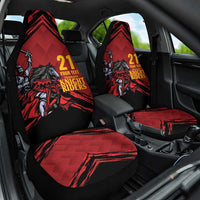 Custom Caribbean Cricket Trinidad and Tobago Cricket Car Seat Cover TKR Champions 2025 Red Edition - Wonder Print Shop