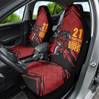 Custom Caribbean Cricket Trinidad and Tobago Cricket Car Seat Cover TKR Champions 2025 Red Edition - Wonder Print Shop