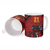 Custom Caribbean Cricket Trinidad and Tobago Cricket Ceramic Mug TKR Champions 2025 Red Edition - Wonder Print Shop