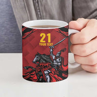 Custom Caribbean Cricket Trinidad and Tobago Cricket Ceramic Mug TKR Champions 2025 Red Edition - Wonder Print Shop