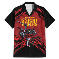 Custom Caribbean Cricket Trinidad and Tobago Cricket Family Matching Mermaid Dress and Hawaiian Shirt TKR Champions 2025 Red Edition - Wonder Print Shop