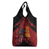 Custom Caribbean Cricket Trinidad and Tobago Cricket Grocery Bag TKR Champions 2025 Red Edition - Wonder Print Shop