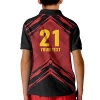 Custom Caribbean Cricket Trinidad and Tobago Cricket Kid Polo Shirt TKR Champions 2025 Red Edition - Wonder Print Shop