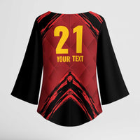 Custom Caribbean Cricket Trinidad and Tobago Cricket Kimono Sleeve Blouse TKR Champions 2025 Red Edition - Wonder Print Shop