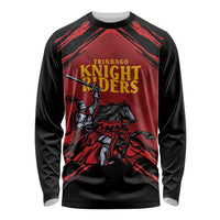 Custom Caribbean Cricket Trinidad and Tobago Cricket Long Sleeve Shirt TKR Champions 2025 Red Edition - Wonder Print Shop