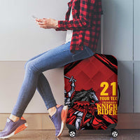 Custom Caribbean Cricket Trinidad and Tobago Cricket Luggage Cover TKR Champions 2025 Red Edition - Wonder Print Shop