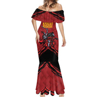 Custom Caribbean Cricket Trinidad and Tobago Cricket Mermaid Dress TKR Champions 2025 Red Edition - Wonder Print Shop