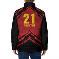 Custom Caribbean Cricket Trinidad and Tobago Cricket Padded Jacket TKR Champions 2025 Red Edition - Wonder Print Shop