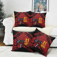 Custom Caribbean Cricket Trinidad and Tobago Cricket Pillow Cover TKR Champions 2025 Red Edition - Wonder Print Shop