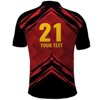 Custom Caribbean Cricket Trinidad and Tobago Cricket Polo Shirt TKR Champions 2025 Red Edition - Wonder Print Shop