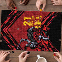 Custom Caribbean Cricket Trinidad and Tobago Cricket Puzzle TKR Champions 2025 Red Edition - Wonder Print Shop