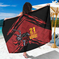 Custom Caribbean Cricket Trinidad and Tobago Cricket Sarong TKR Champions 2025 Red Edition - Wonder Print Shop