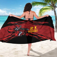 Custom Caribbean Cricket Trinidad and Tobago Cricket Sarong TKR Champions 2025 Red Edition - Wonder Print Shop