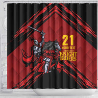 Custom Caribbean Cricket Trinidad and Tobago Cricket Shower Curtain TKR Champions 2025 Red Edition - Wonder Print Shop