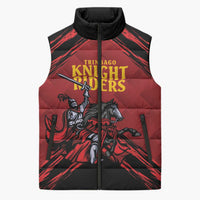 Custom Caribbean Cricket Trinidad and Tobago Cricket Sleeveless Puffer Jacket TKR Champions 2025 Red Edition - Wonder Print Shop