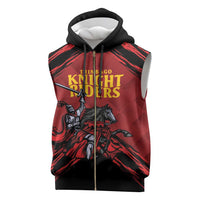 Custom Caribbean Cricket Trinidad and Tobago Cricket Sleeveless Zip Hoodie TKR Champions 2025 Red Edition - Wonder Print Shop