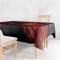 Custom Caribbean Cricket Trinidad and Tobago Cricket Tablecloth TKR Champions 2025 Red Edition - Wonder Print Shop
