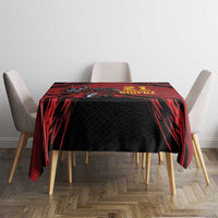 Custom Caribbean Cricket Trinidad and Tobago Cricket Tablecloth TKR Champions 2025 Red Edition - Wonder Print Shop