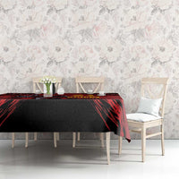 Custom Caribbean Cricket Trinidad and Tobago Cricket Tablecloth TKR Champions 2025 Red Edition - Wonder Print Shop