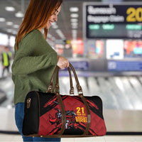 Custom Caribbean Cricket Trinidad and Tobago Cricket Travel Bag TKR Champions 2025 Red Edition - Wonder Print Shop