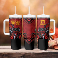 Custom Caribbean Cricket Trinidad and Tobago Cricket Tumbler With Handle TKR Champions 2025 Red Edition - Wonder Print Shop