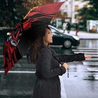 Custom Caribbean Cricket Trinidad and Tobago Cricket Umbrella TKR Champions 2025 Red Edition - Wonder Print Shop