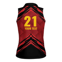Custom Caribbean Cricket Trinidad and Tobago Cricket Women Sleeveless Polo Shirt TKR Champions 2025 Red Edition - Wonder Print Shop
