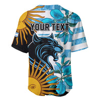 Personalised Argentina Baseball Jersey Los Pumas and Sol de Mayo Ceibo Flowers LT9 - Wonder Print Shop