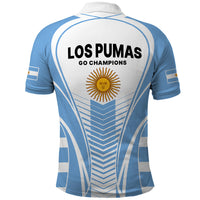 Argentina Rugby Polo Shirt World Cup 2023 Los Pumas Go Champion - Wonder Print Shop