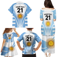 Custom Argentina Rugby Family Matching Puletasi Dress and Hawaiian Shirt World Cup 2023 Los Pumas Go Champion - Wonder Print Shop