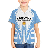 Custom Argentina Rugby Family Matching Puletasi Dress and Hawaiian Shirt World Cup 2023 Los Pumas Go Champion - Wonder Print Shop