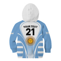Custom Argentina Rugby Kid Hoodie World Cup 2023 Los Pumas Go Champion - Wonder Print Shop