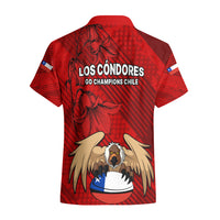 Chile Rugby Hawaiian Shirt Los Condores Mascot with Bellflower World Cup 2023 - Wonder Print Shop