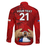 Custom Chile Rugby Family Matching Tank Maxi Dress and Hawaiian Shirt Los Condores Mascot with Bellflower World Cup 2023 - Wonder Print Shop