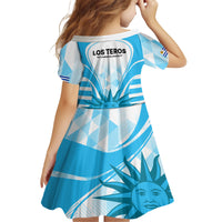 Uruguay Rugby Family Matching Long Sleeve Bodycon Dress and Hawaiian Shirt World Cup 2023 Go Los Teros LT9 - Wonder Print Shop