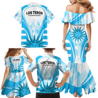Uruguay Rugby Family Matching Mermaid Dress and Hawaiian Shirt World Cup 2023 Go Los Teros LT9 - Wonder Print Shop