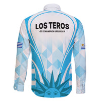 Uruguay Rugby Family Matching Off Shoulder Short Dress and Hawaiian Shirt World Cup 2023 Go Los Teros LT9 - Wonder Print Shop