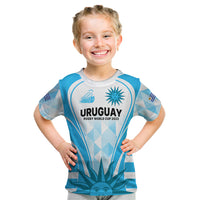 Uruguay Rugby Kid T Shirt World Cup 2023 Go Los Teros - Wonder Print Shop
