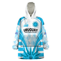 Uruguay Rugby Wearable Blanket Hoodie World Cup 2023 Go Los Teros - Wonder Print Shop