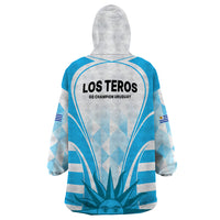 Uruguay Rugby Wearable Blanket Hoodie World Cup 2023 Go Los Teros - Wonder Print Shop