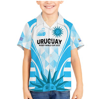 Custom Uruguay Rugby Family Matching Mermaid Dress and Hawaiian Shirt World Cup 2023 Go Los Teros LT9 - Wonder Print Shop